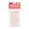 Feuilles de papier sulfurisé Coeur d'amour PME x12