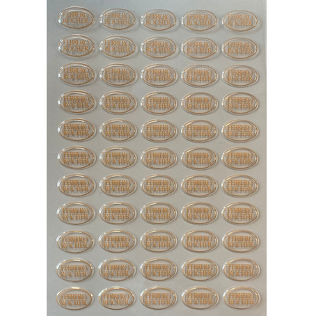 Feuille de transfert chocolat Ferrero Rocher