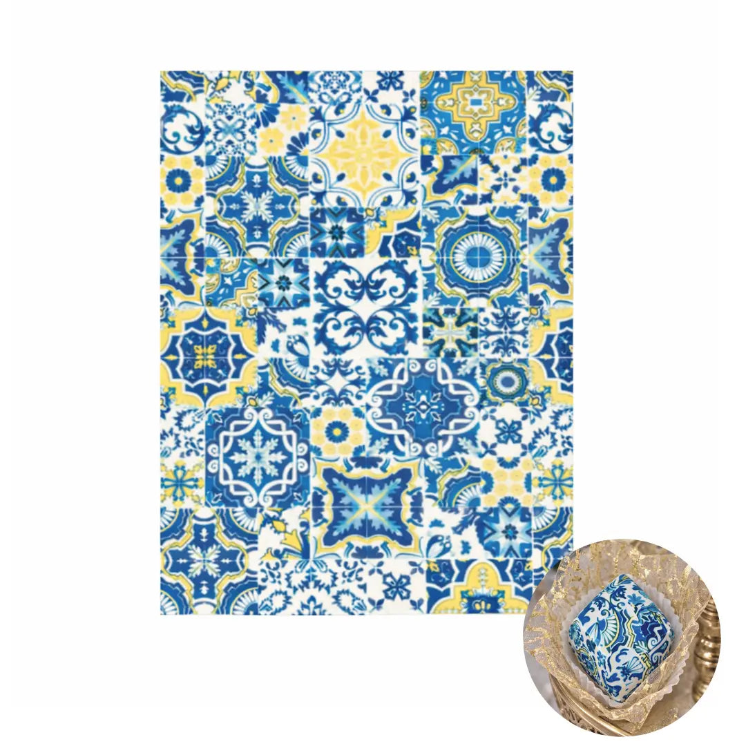 Feuille alimentaire motif Zellige