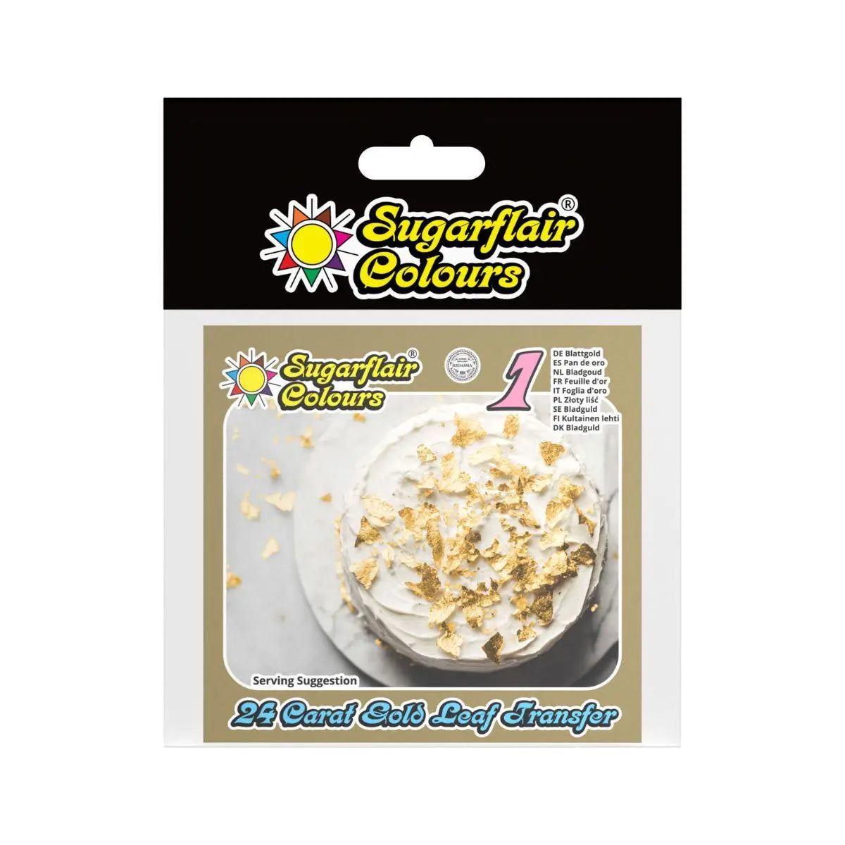 Feuille d'or 24 carats Sugarflair
