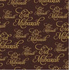 Feuilles de transfert chocolat Eid Mubarak x3