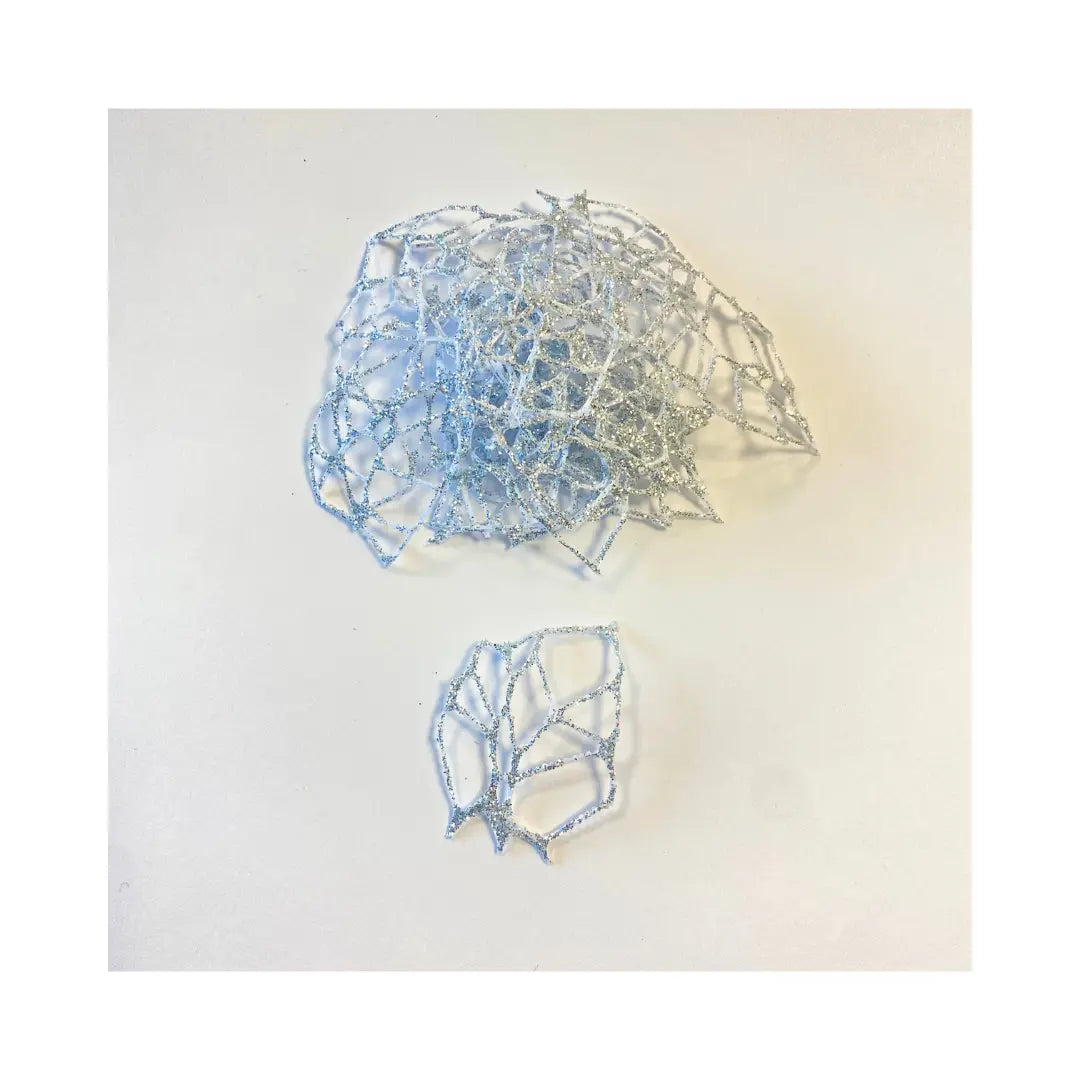 Feuilles décoratives Nassim argent x20
