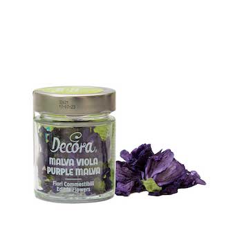 Fleurs comestibles mauves Decora