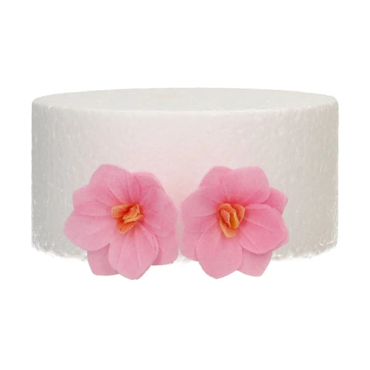 Fleurs en azyme hortensia rose x18 FunCakes