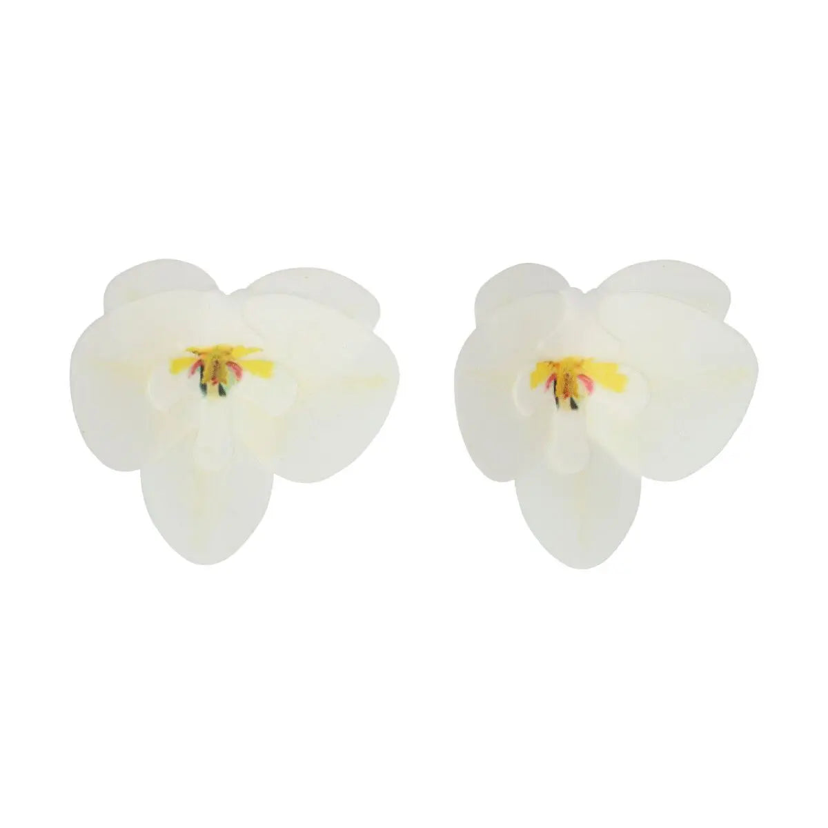 Fleurs en azyme orchidée blanche x10 FunCakes