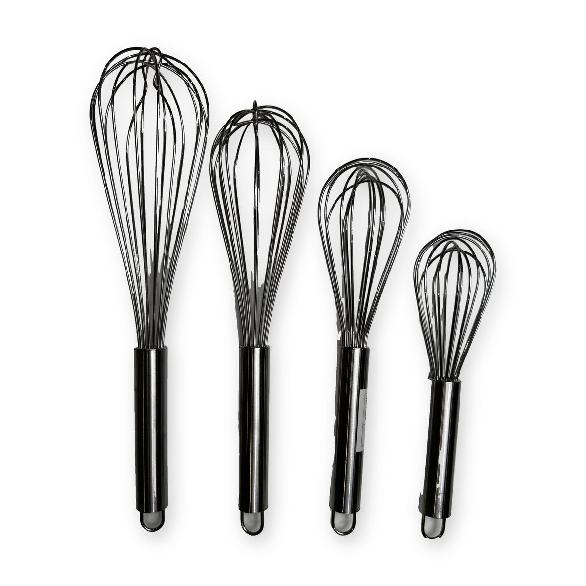 Fouet de cuisine inox à anneau 4 tailles