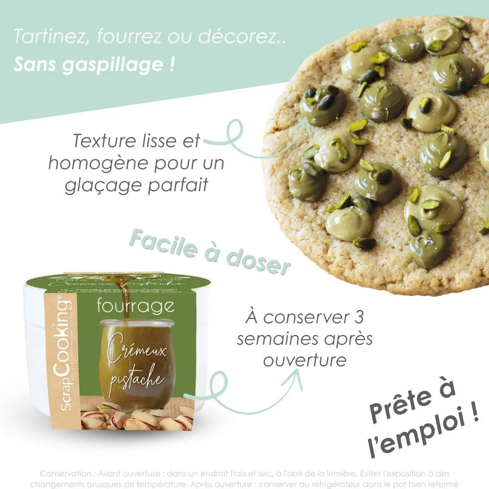 Pâte de fourrage crémeux pistache 200 g ScrapCooking