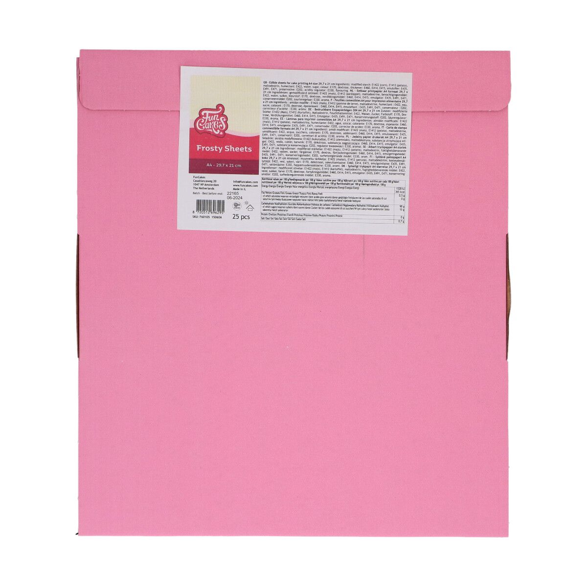 Feuilles de sucre Frosty A4 FunCakes