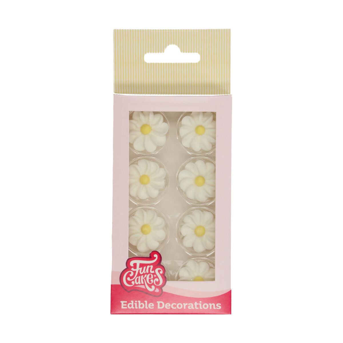 Fleurs en sucre Daisies marguerites x16 FunCakes