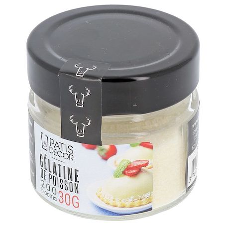Gélatine de poisson en poudre 30 g Patisdecor
