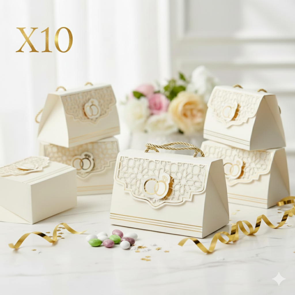 Boîte à pâtisseries mariage Nala x10