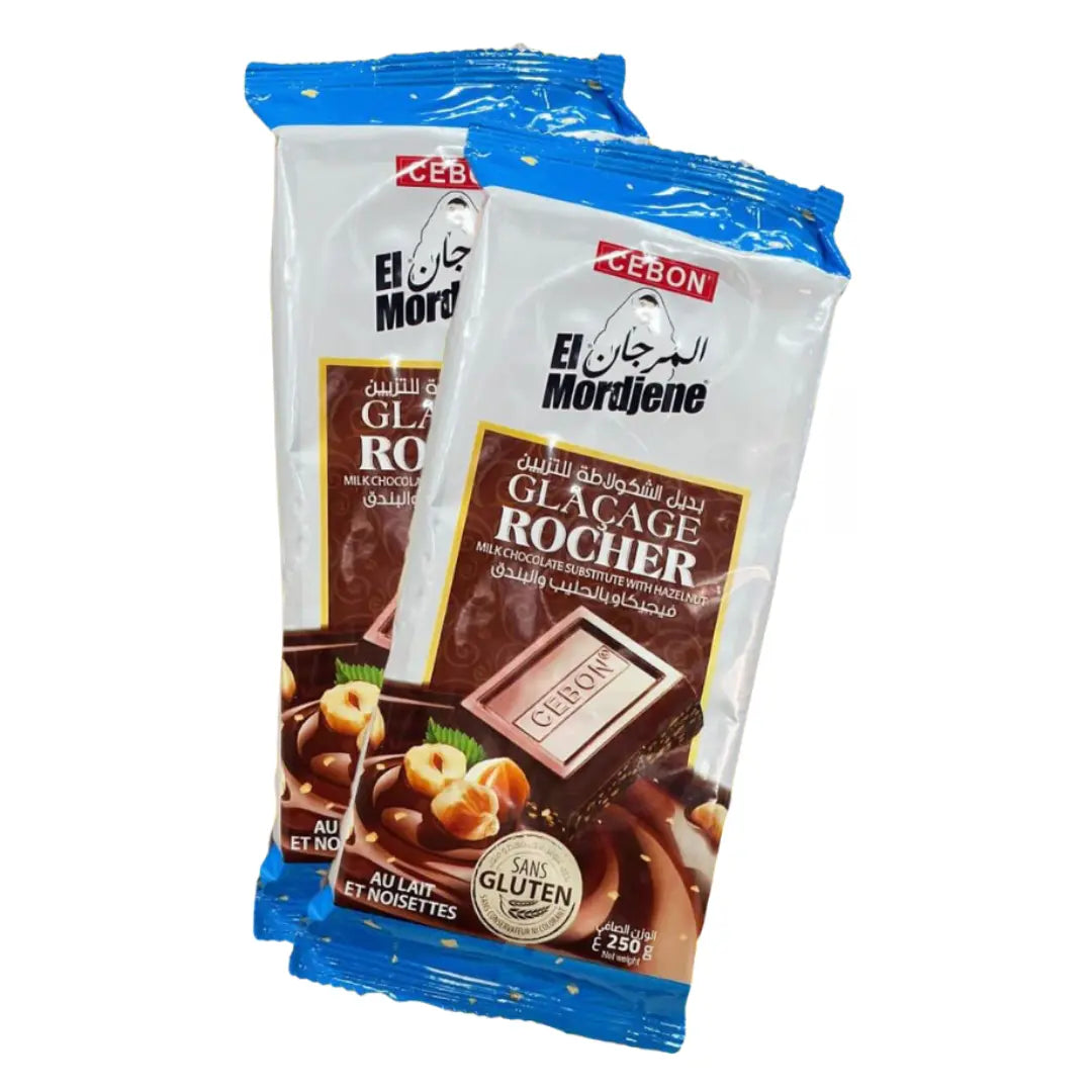 Glaçage Rocher au lait et noisettes 250 g El Mordjene