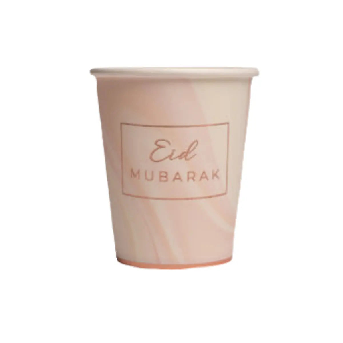 Gobelets Marbre Rose gold Eid Mubarak x6
