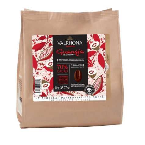 Chocolat noir Guanaja 70 % fèves 1 kg Valrhona