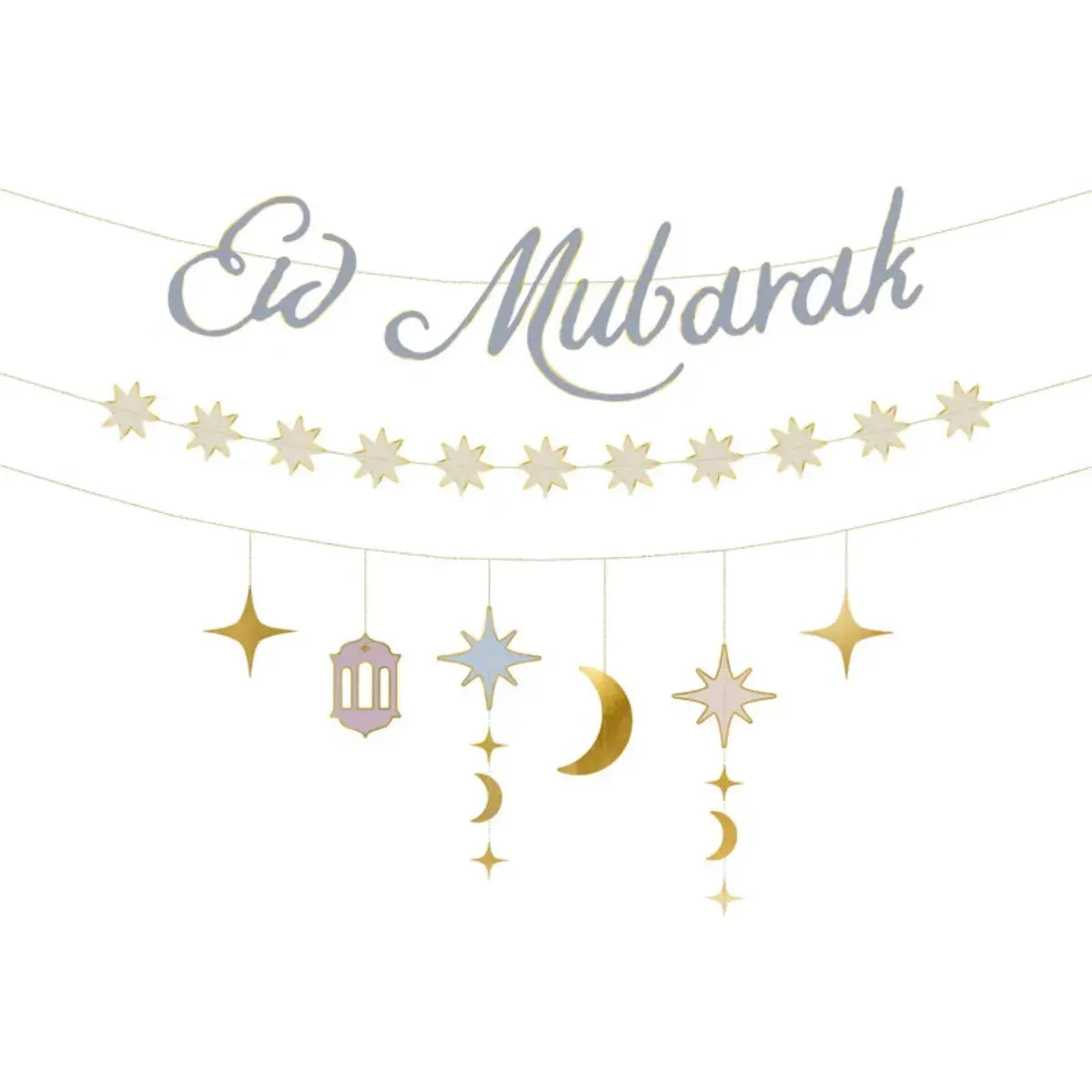 Guirlande en papier Eid Mubarak PartyDeco