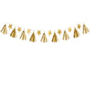 Guirlande en papier Etoile or