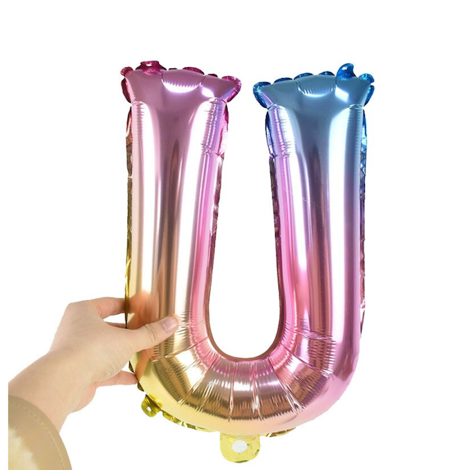 Guirlande ballons lettres Eid Mubarak multicolore