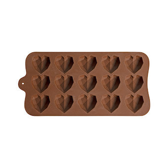 Moule à chocolat silicone 15 cœurs