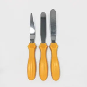 Spatules palettes inox lot de 3