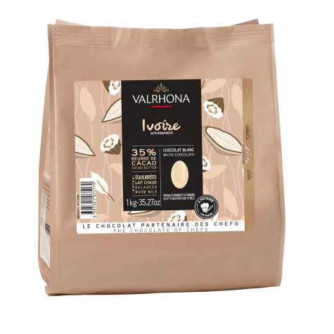 Chocolat blanc Ivoire 35 % 1 kg Valrhona