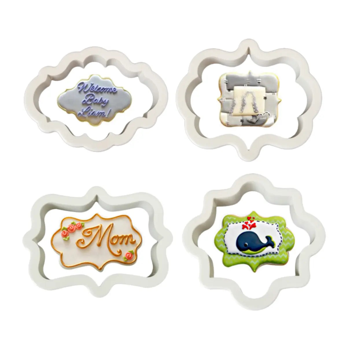 Découpoirs Message assortis lot de 4