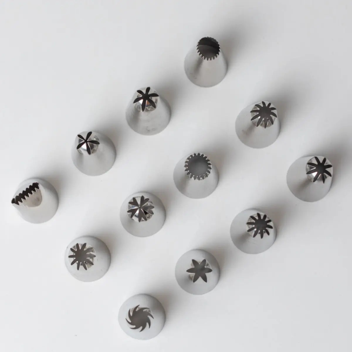 Boîte de 12 douilles inox Layer moyennes