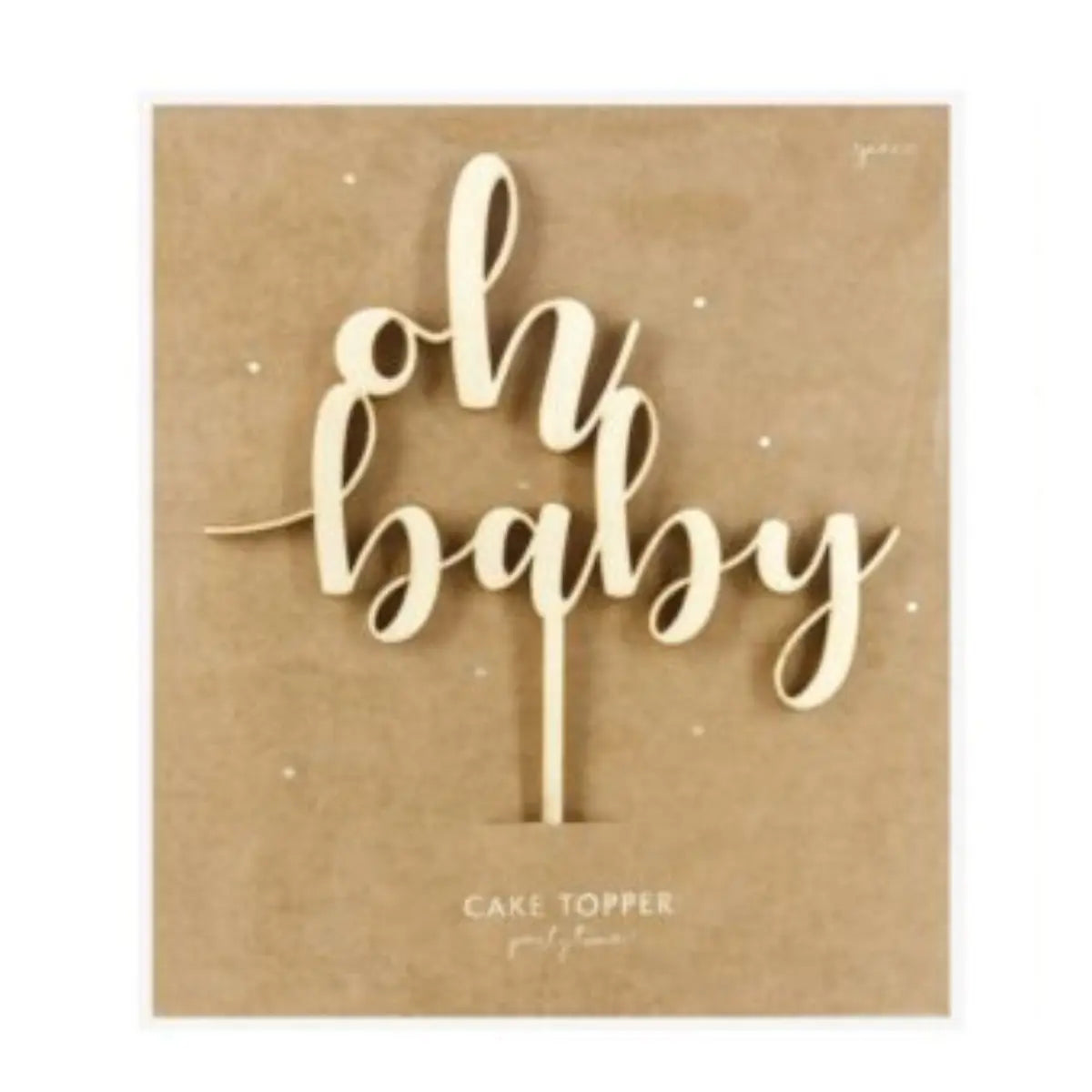 Cake topper en bois Oh Baby PartyDeco