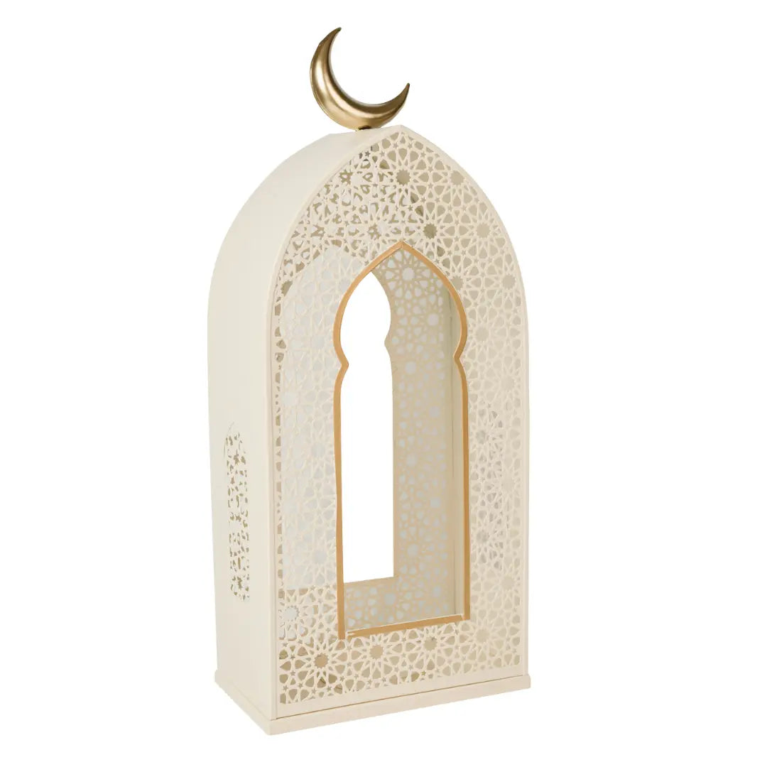 Lanternes décoratives Ramadan Manar crème x2