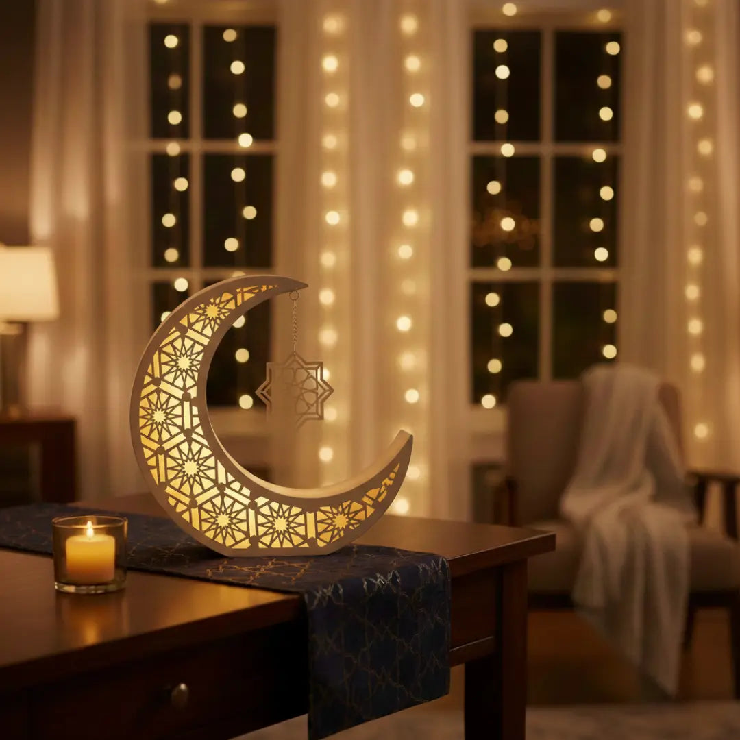 Décoration lumineuse Ramadan Hilal Greige