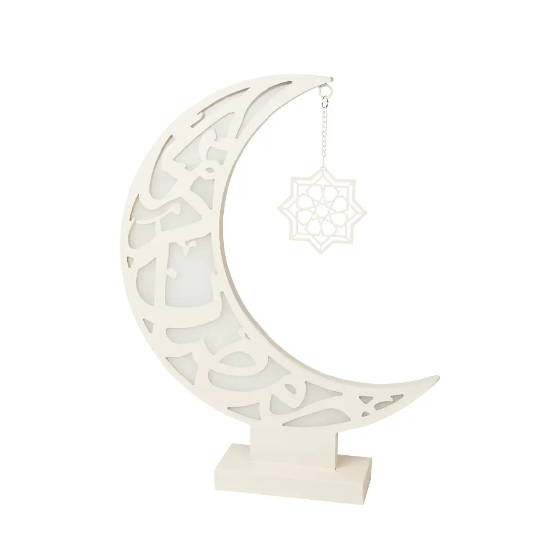 Décoration lumineuse Ramadan Kamar Calli crème