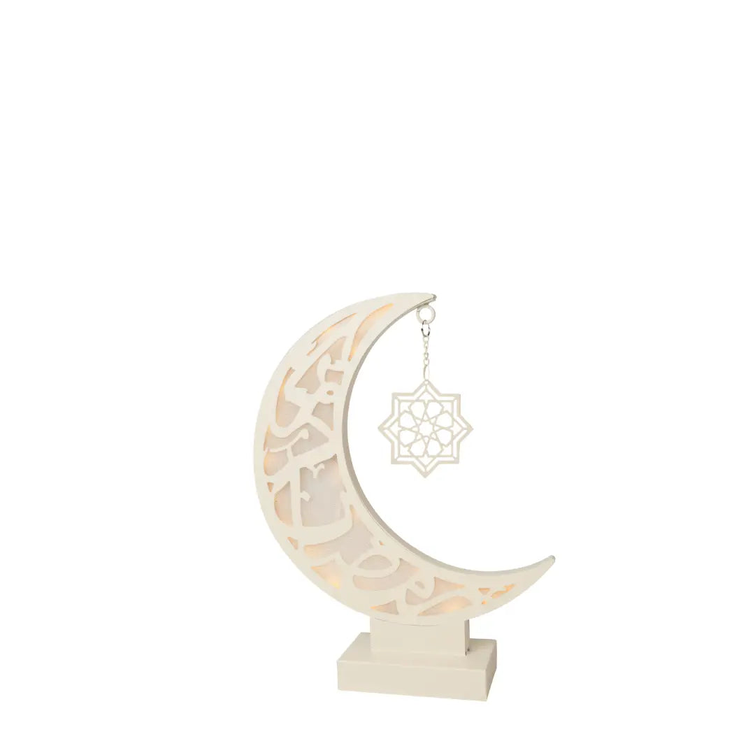 Décoration lumineuse Ramadan Kamar Calli crème