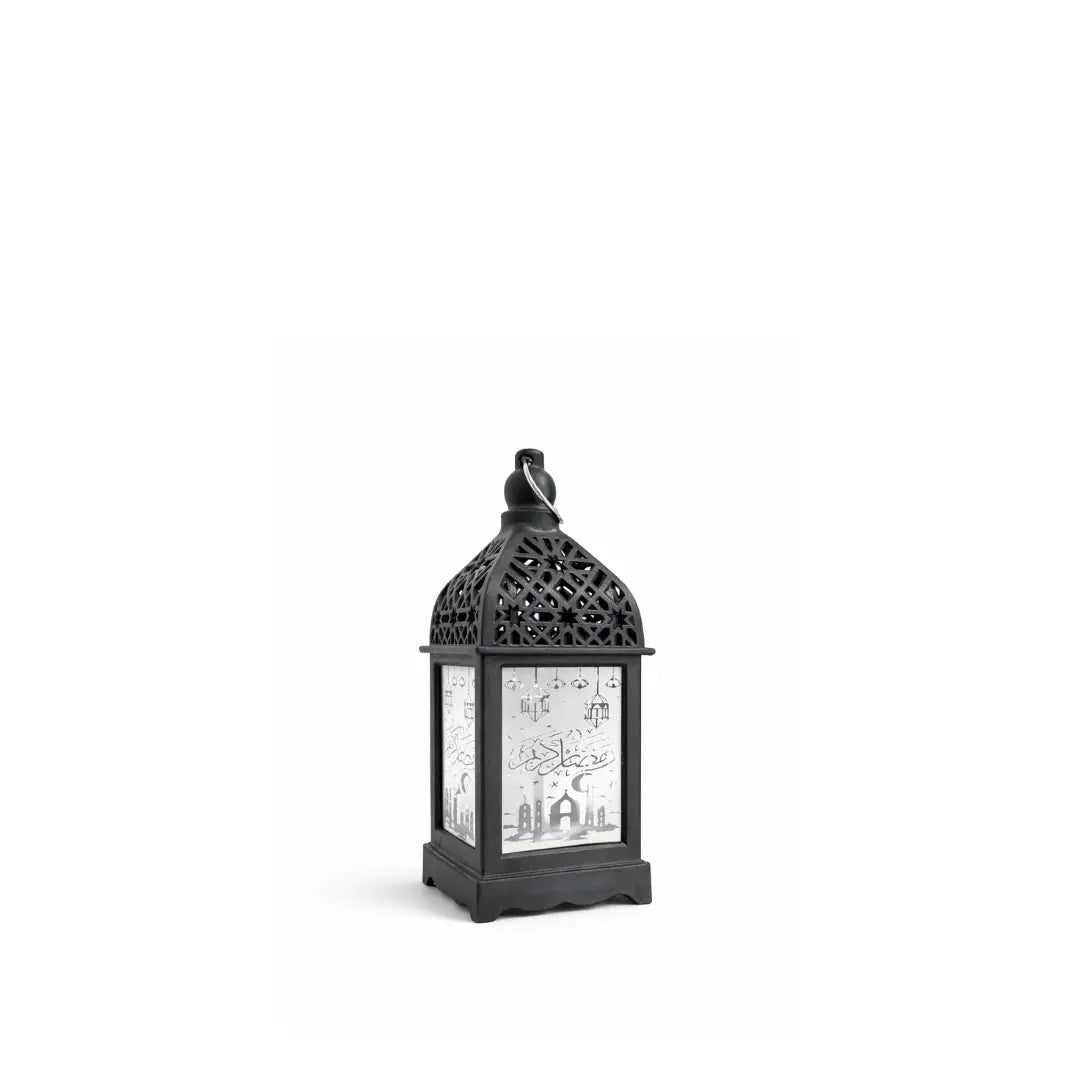 Lanterne lumineuse noire Ramadan Kareem