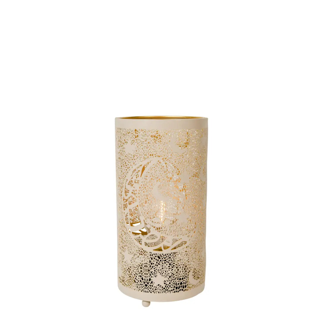 Lanterne lumineuse Rawda Lune Beige