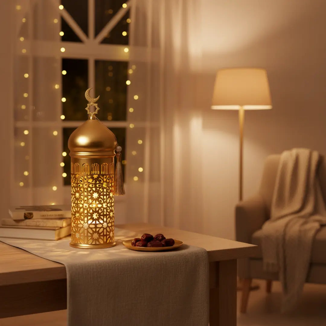 Lanterne lumineuse Ramadan Zayn or rotative