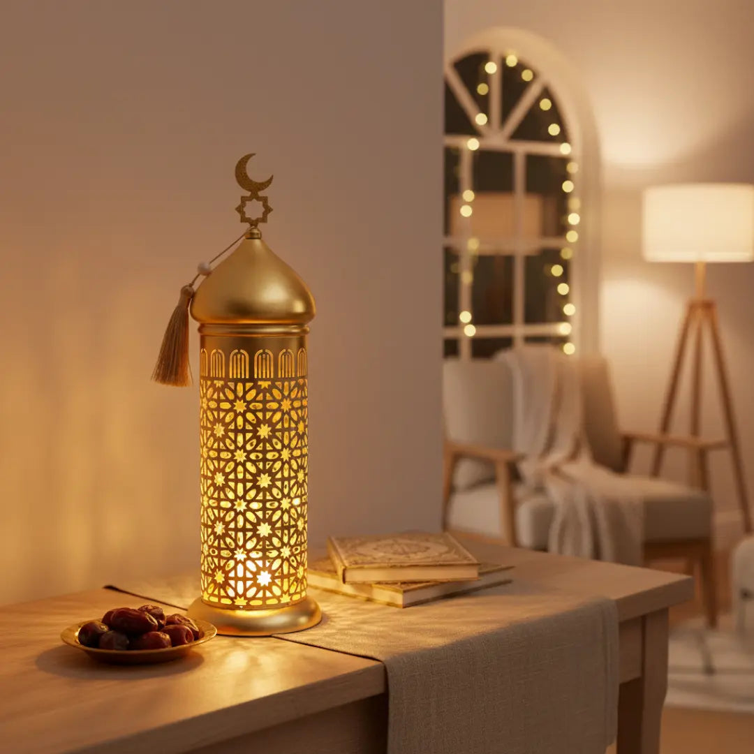 Lanterne lumineuse Ramadan Zayn or