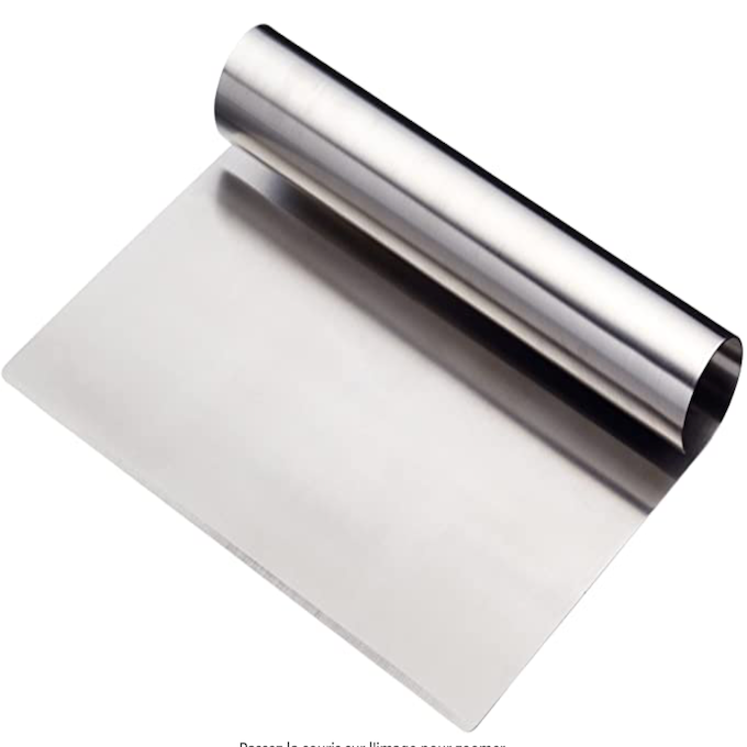 Lisseur à gâteau inox XL 20 cm