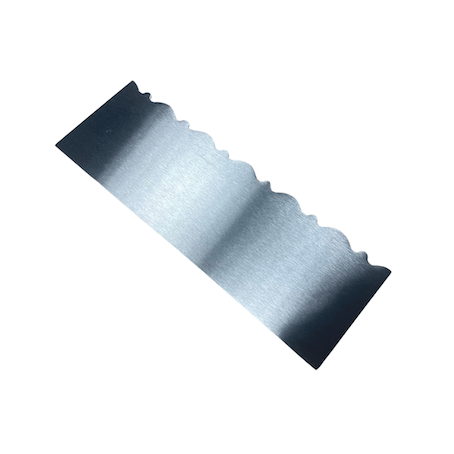 Lisseur inox extra haut ondulé