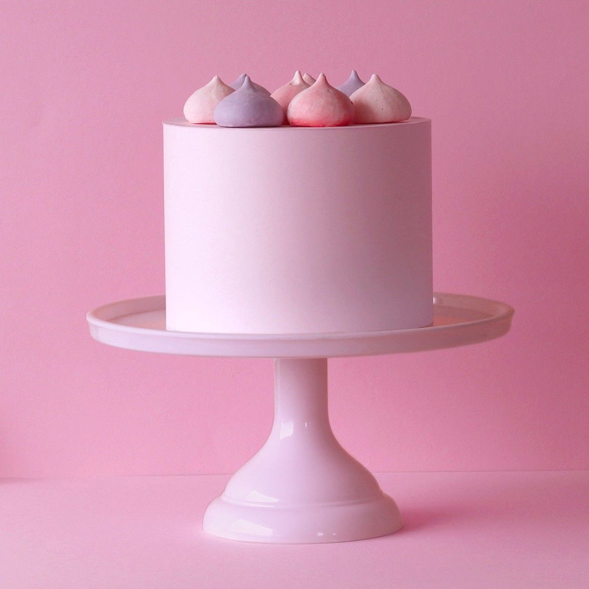 Présentoir à gâteaux rose 23 cm