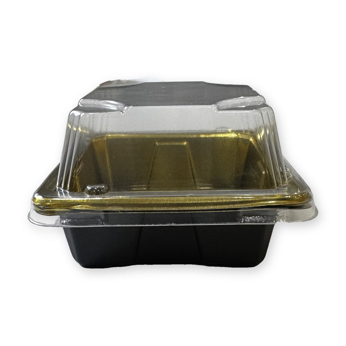 Mini plateau doré avec couvercle 7,5 x 7,5 cm lot de 50 – vue 2