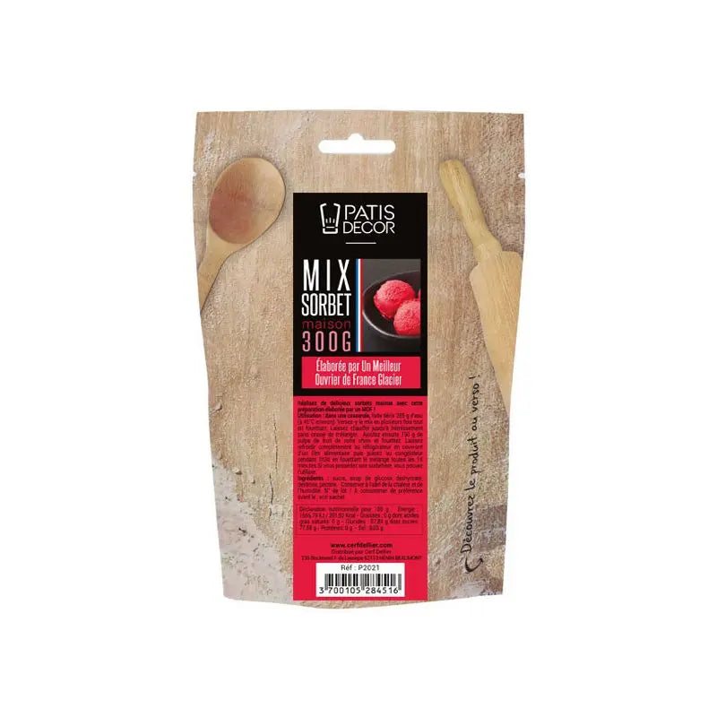Mix sorbet maison 300 g Patisdecor