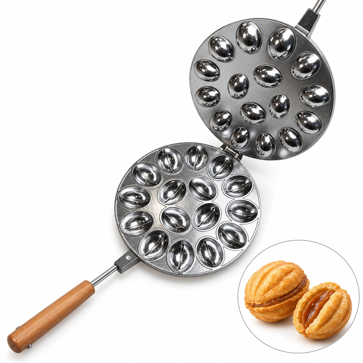 Moule à djouza 16 empreintes en aluminium Ø 16 cm