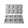 Moule en silicone 8 cœurs nuage