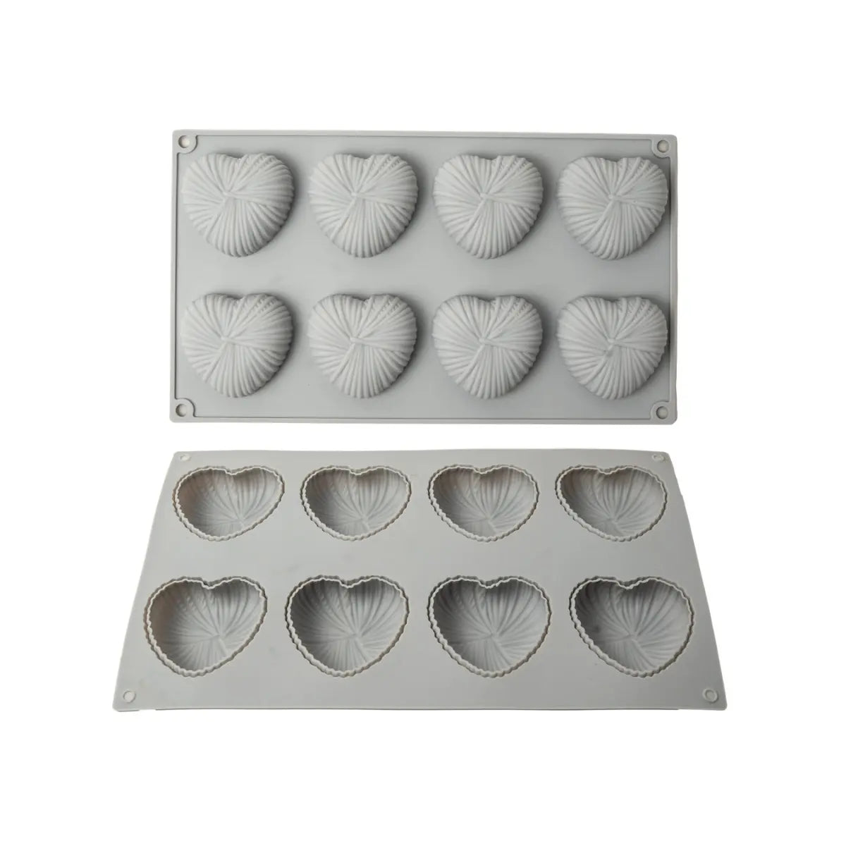 Moule en silicone 8 cœurs nuage