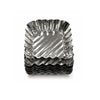 Lot de 10 moules en fer gaufrette carré de 5 x 5 cm pour gaufrettes, tartelettes, biscuits, sablés et pâtisseries individuelles.
