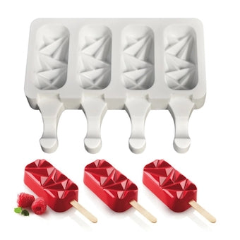 Moule silicone magnum à facettes