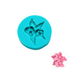 Moule de modelage Floria en silicone représentant deux fleurs avec feuilles pour décoration de gâteaux et créations en pâte à sucre.