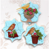 Moule de modelage Oiseaux et fleurs