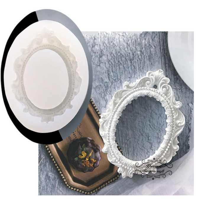 Moule de modelage Ovale baroque