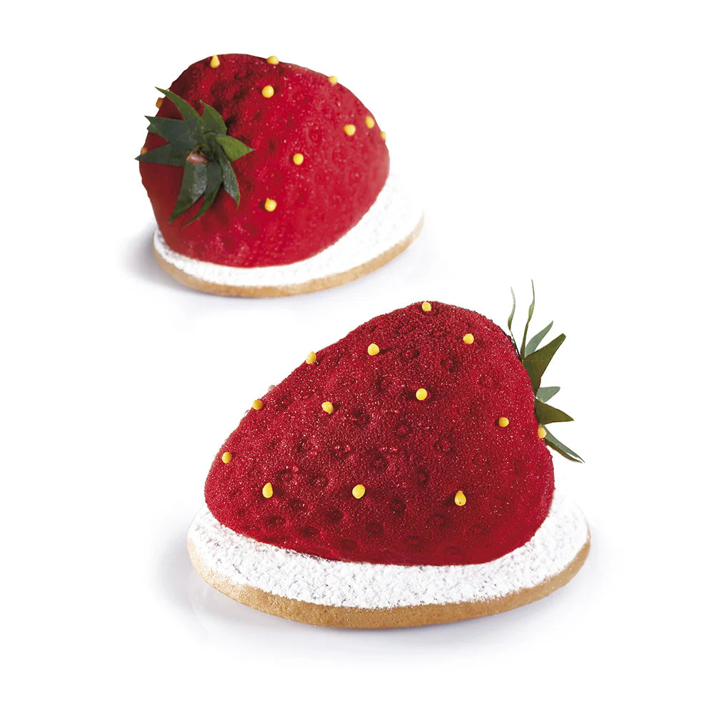 Moule silicone trompe-l'œil 20 fraises Pavoni