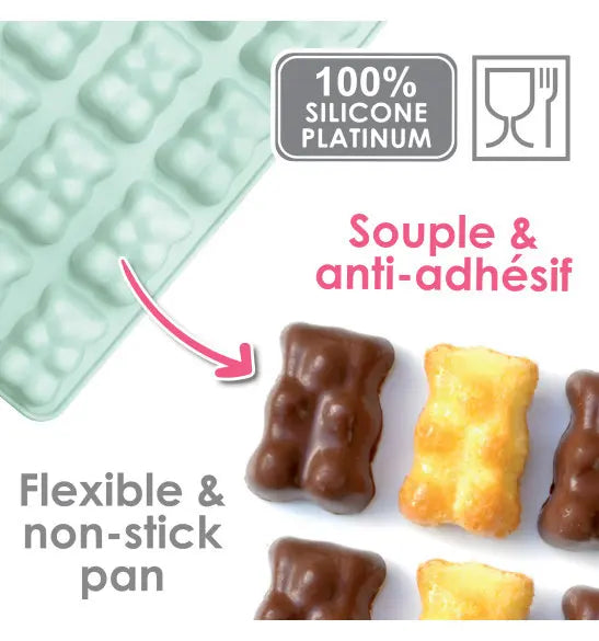 Moule silicone 12 oursons ScrapCooking